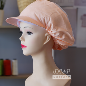 หมวกแม่ครัวผ้าโทเรหัวด้านบนเป็นตาข่าย