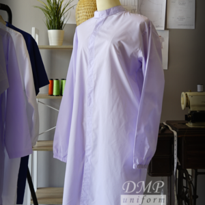 เสื้อกาวน์ตัวยาวแขนยาวจั๊ม คอจีน