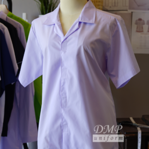 เสื้อกาวน์ตัวสั้นแขนสั้น คอฮาวาย(ผ้าโทเร)